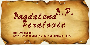 Magdalena Peralović vizit kartica